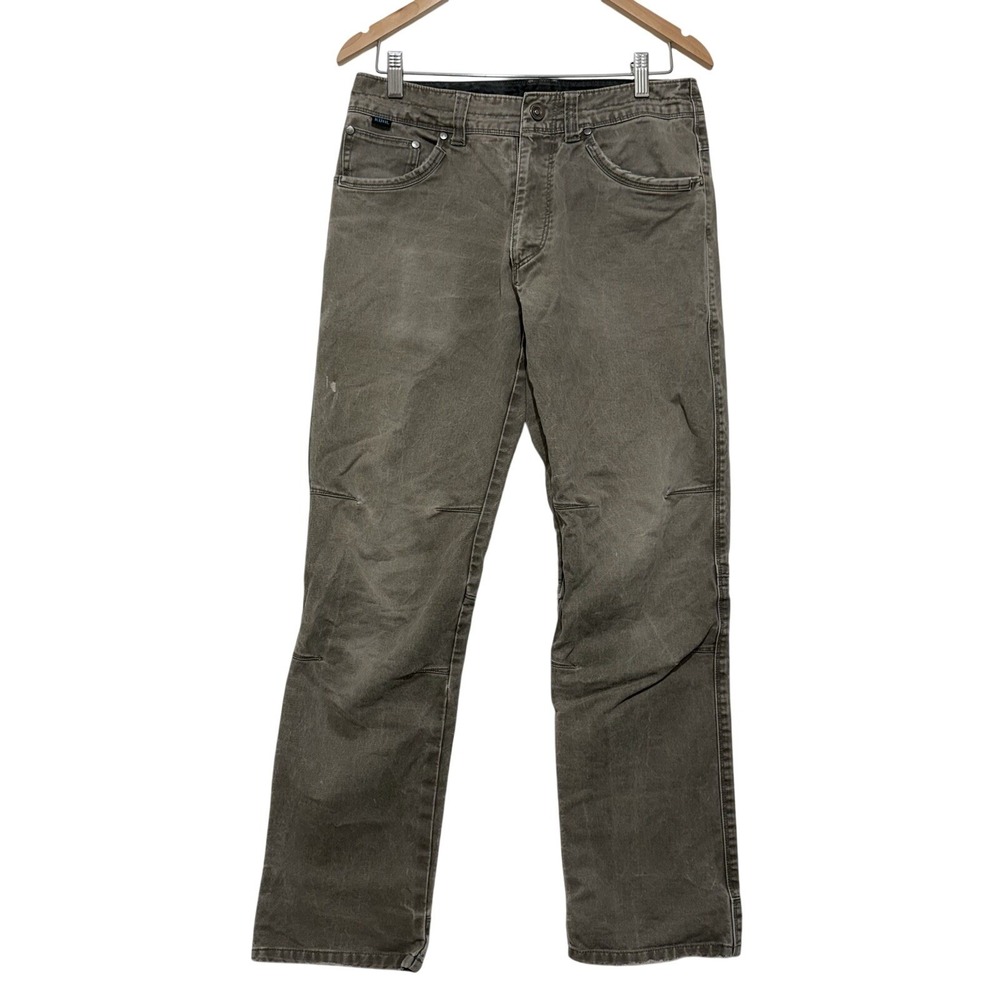 KUHL Pants Mens 30x30 Brown Ryder Vintage Patina Dye Green Hiking Outdoor Canvas